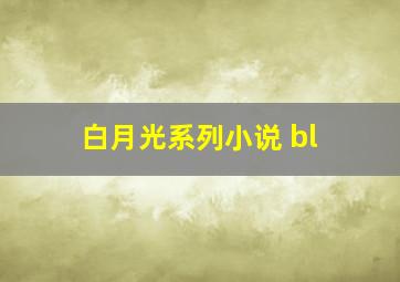 白月光系列小说 bl